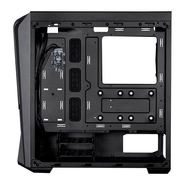 Gabinete Gamer Cooler Master Masterbox 500, ARGB, Mid-Tower, Lateral de Vidro, Com 2 Fans, Preto, MB500-KGNN-S00