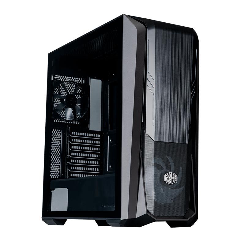 Gabinete Gamer Cooler Master Masterbox 500, ARGB, Mid-Tower, Lateral de Vidro, Com 2 Fans, Preto, MB500-KGNN-S00