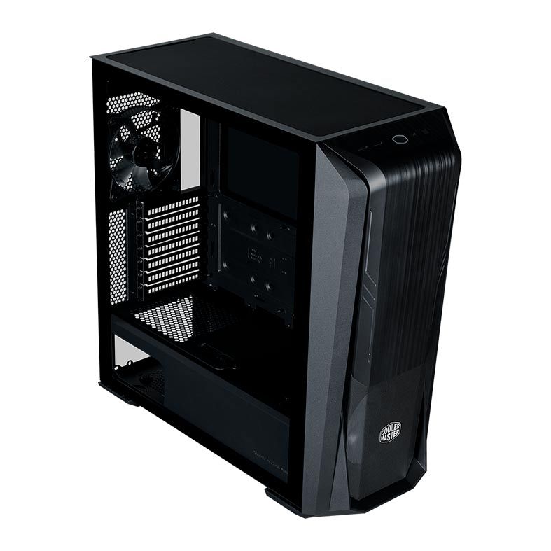 Gabinete Gamer Cooler Master Masterbox 500, ARGB, Mid-Tower, Lateral de Vidro, Com 2 Fans, Preto, MB500-KGNN-S00
