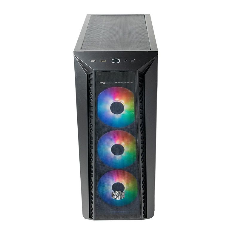 Gabinete Cooler Master Masterbox 520 Mesh, ARGB, Lateral de Vidro, 3 Fans, Preto, MB520-KGNN-S00
