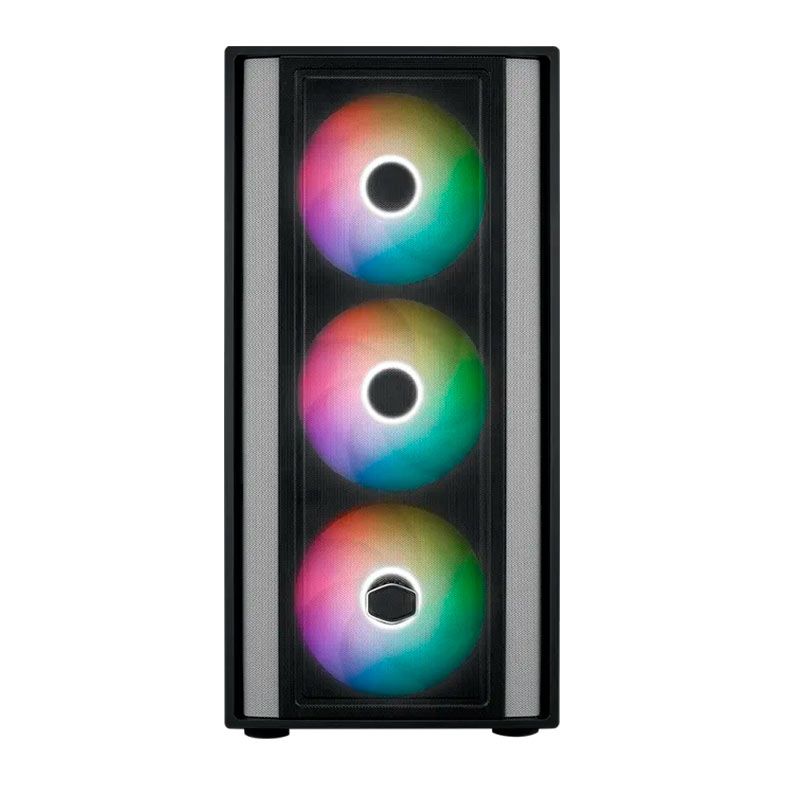 Gabinete Gamer Cooler Master Masterbox 600, Mid-Tower, Lateral De Vidro, Com 4 Fans, Preto, MB600-KGNN-S00