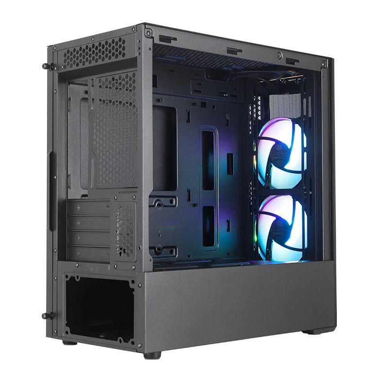 Gabinete Cooler Master Masterbox MB311L ARGB, Mini-Tower, Lateral de Vidro, Com 2 Fans, Preto, MCB-B311L-KGNN-S02