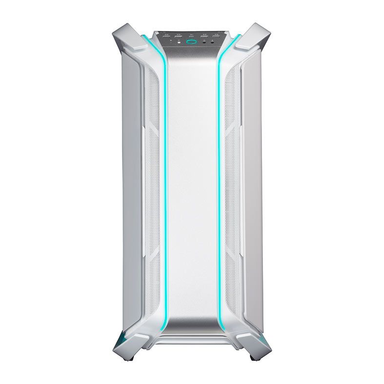 Gabinete Cooler Master Cosmos C700M, RGB, Full Tower, Lateral de Vidro, Com 4 Fans, Prata e Branco, MCC-C700M-WG5N-S00