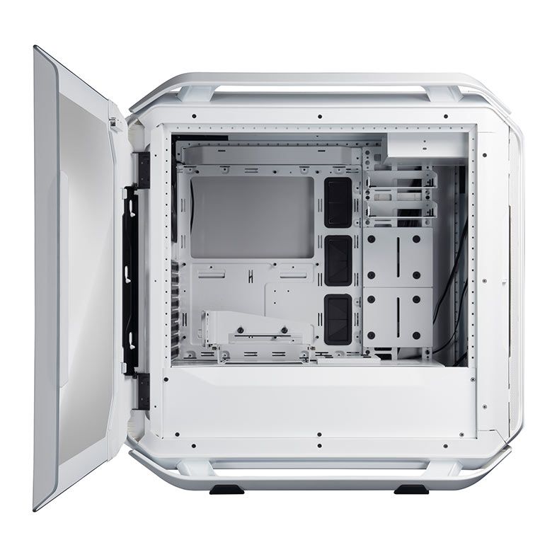 Gabinete Cooler Master Cosmos C700M, RGB, Full Tower, Lateral de Vidro, Com 4 Fans, Prata e Branco, MCC-C700M-WG5N-S00