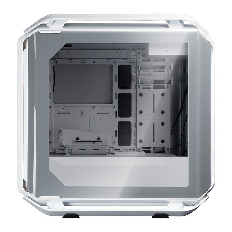 Gabinete Cooler Master Cosmos C700M, RGB, Full Tower, Lateral de Vidro, Com 4 Fans, Prata e Branco, MCC-C700M-WG5N-S00