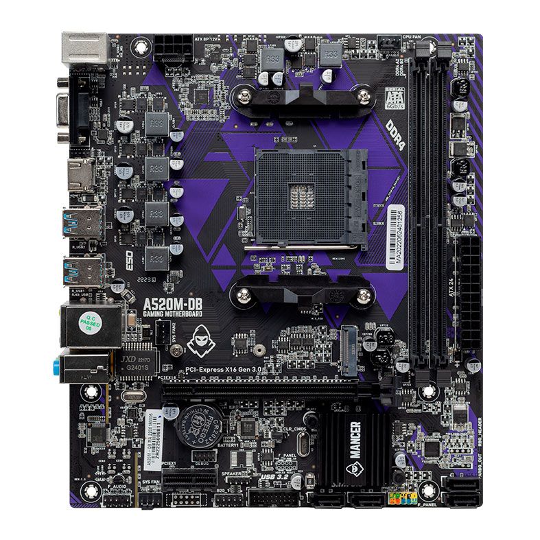 Placa Mae Mancer A520M-DB, DDR4, Socket AM4, M-ATX, Chipset AMD A520, MCR-A520M-DB