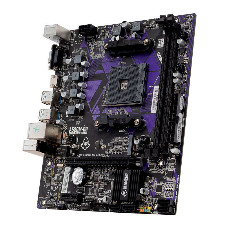 Placa Mae Mancer A520M-DB, DDR4, Socket AM4, M-ATX, Chipset AMD