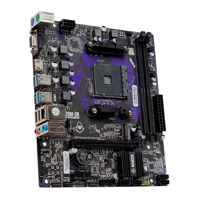 Placa Mae Mancer A520M-DB, DDR4, Socket AM4, M-ATX, Chipset AMD A520, MCR-A520M-DB