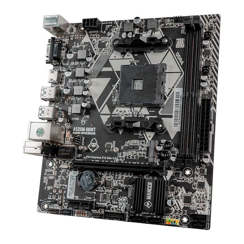 Placa Mae Mancer A520M-DBWT, DDR4, Socket AM4, M-ATX, Chipset AMD A520, MCR-A520M-DBWT