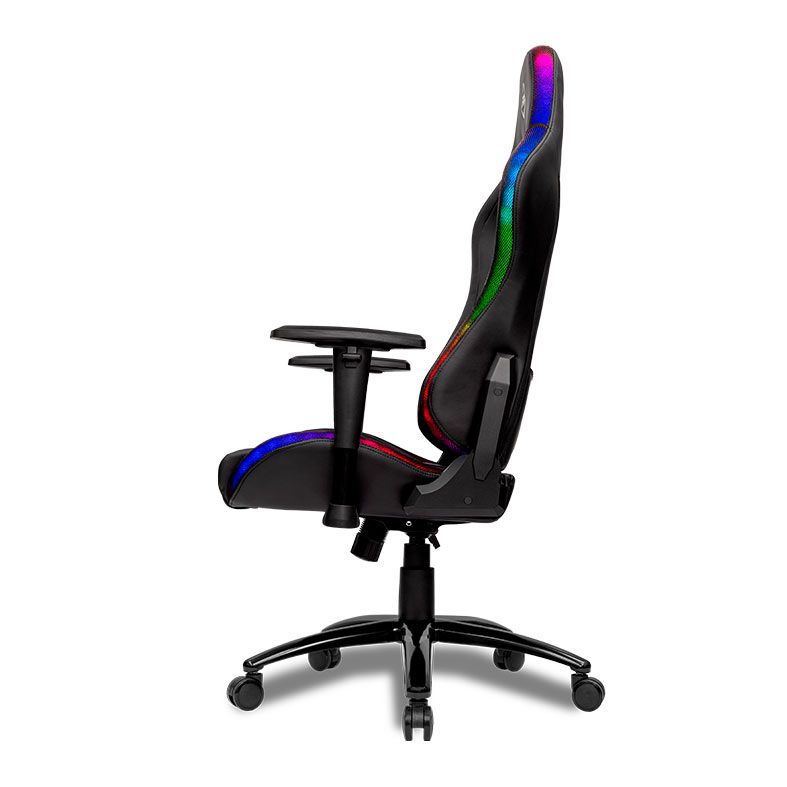 Cadeira Gamer Mancer Adhara, Espuma Moldada, RGB, Preto, MCR-ADH-RGB01