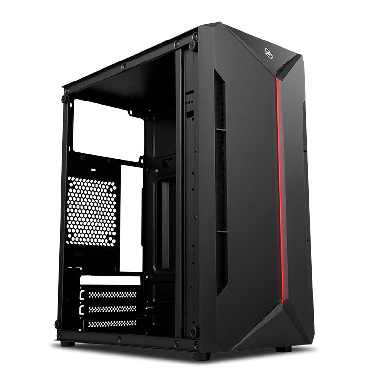 Gabinete Gamer Mancer Argon Lateral Acrilico Preto, MCR-AG01-FL