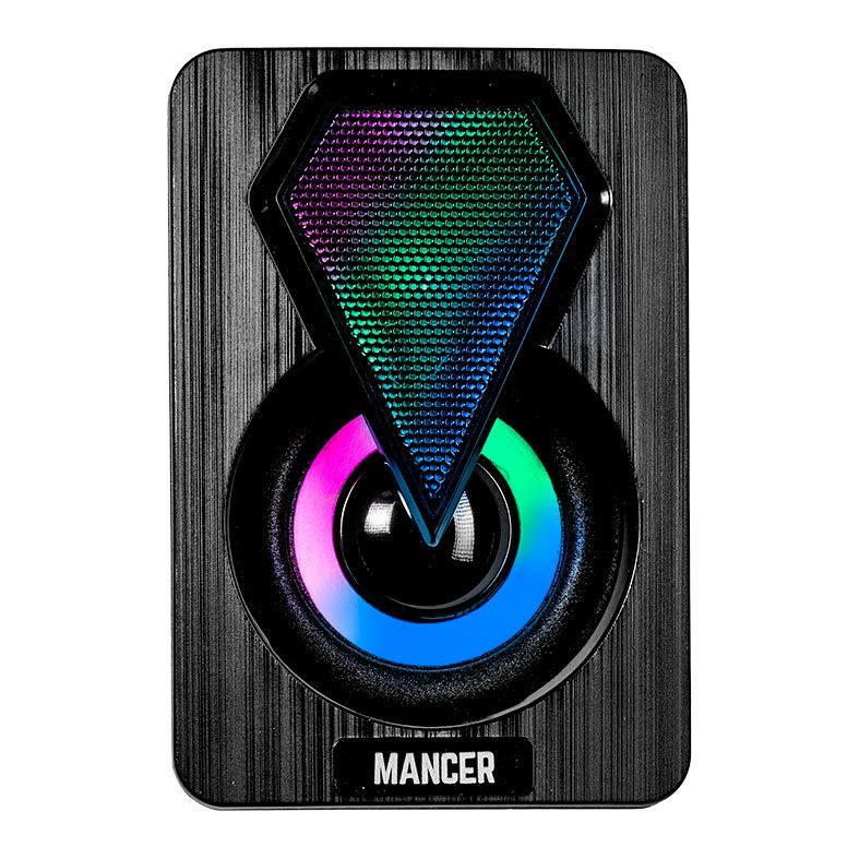 Caixa de Som Mancer Airon, Rainbow, 8W RMS, Preto, MCR-ARN-RBW01