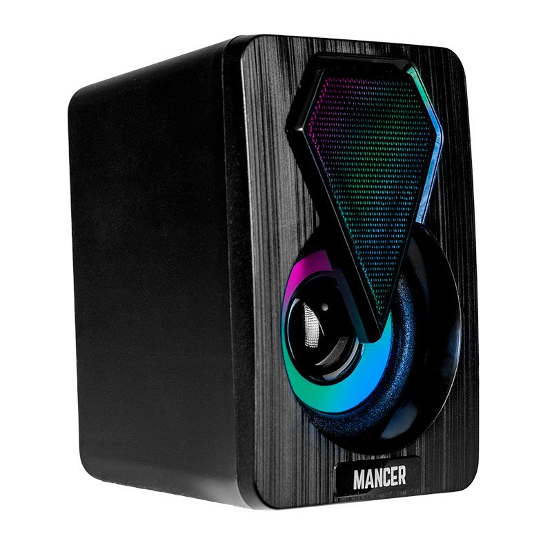 Caixa de Som Mancer Airon, Rainbow, 8W RMS, Preto, MCR-ARN-RBW01