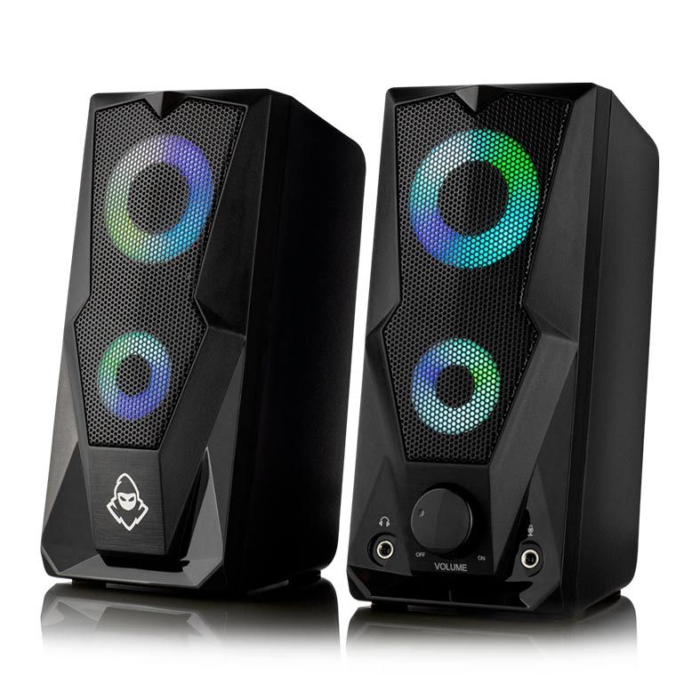 Caixa de Som Mancer Arrow RGB Rainbow 2x3W, MCR-ARW-RB01