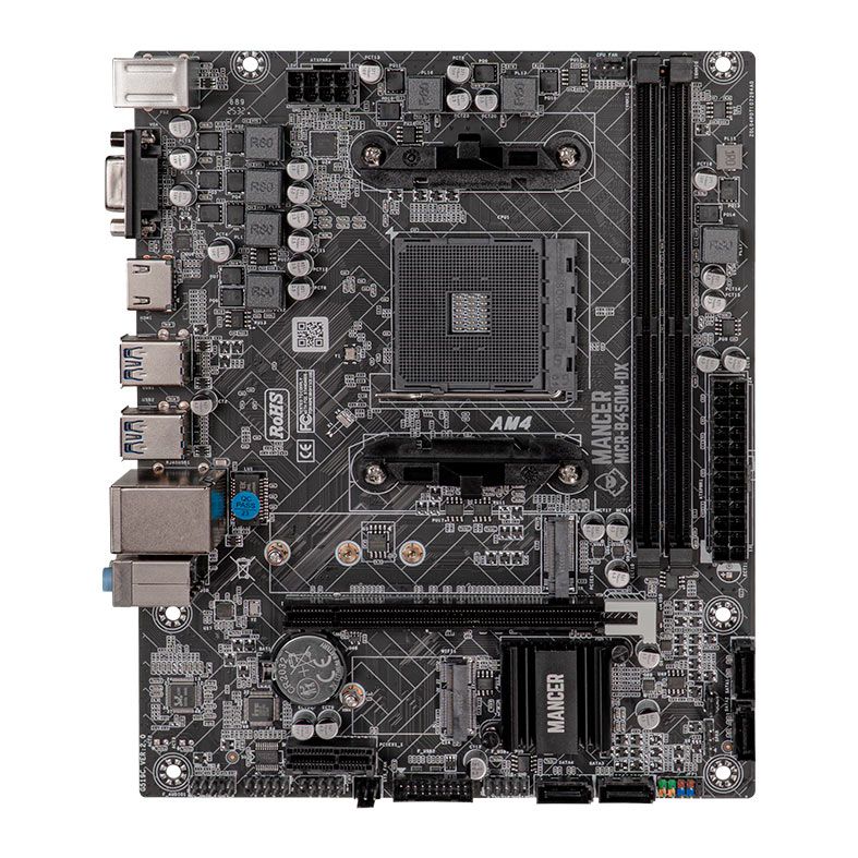 Placa Mae Mancer B450M-DX, DDR4, Socket AMD AM4, M-ATX, Chipset AMD B450, MCR-B450M-DX