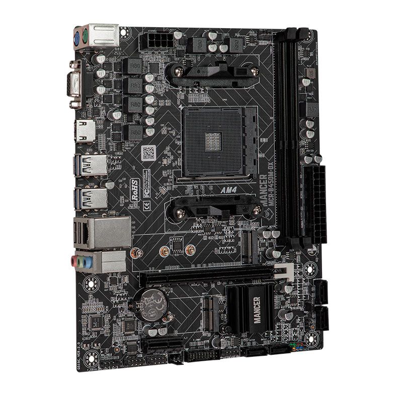 Placa Mae Mancer B450M-DX, DDR4, Socket AMD AM4, M-ATX, Chipset AMD B450, MCR-B450M-DX