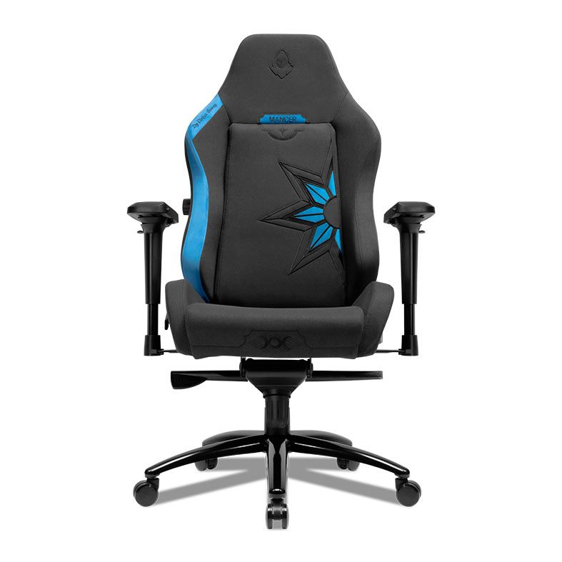 Cadeira Gamer Mancer Cycles Z Season, Espuma Moldada, Braco 4D, Preto e Azul, MCR-CCS-BLU