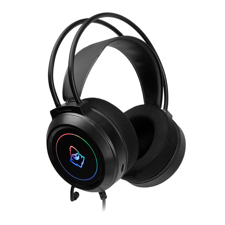 Headset Gamer Mancer Crater V2, Rainbow, Drivers 50mm, Preto, MCR-CRT-RGB02