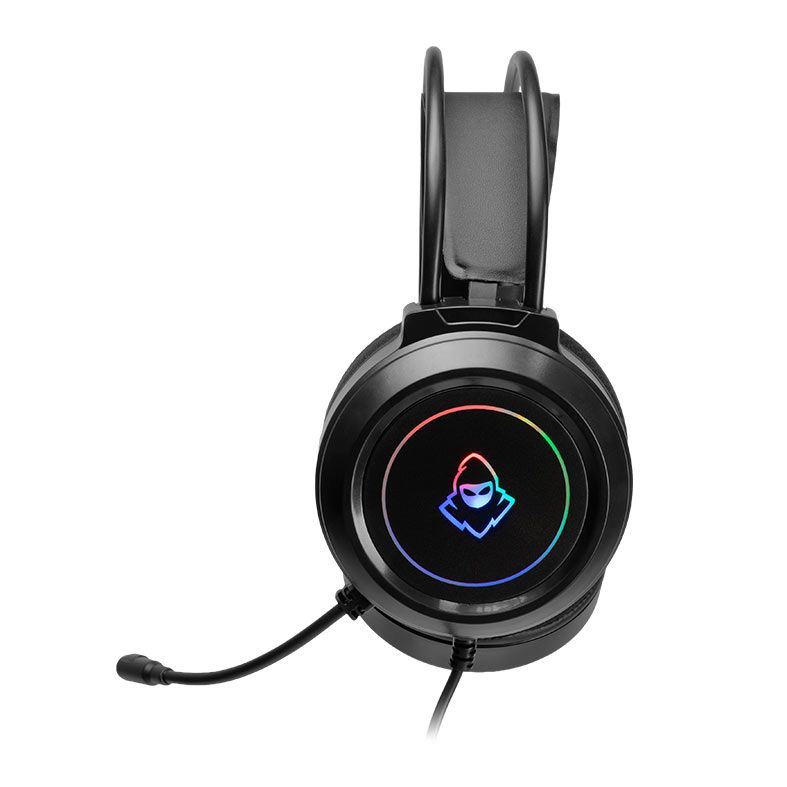 Headset Gamer Mancer Crater V2, Rainbow, Drivers 50mm, Preto, MCR-CRT-RGB02