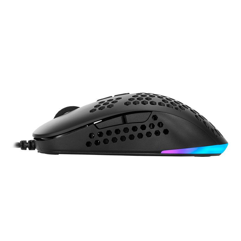 Mouse Gamer Mancer Crow, RGB, 12000DPI, 7 Botoes, Preto, MCR-CRW-RGB01
