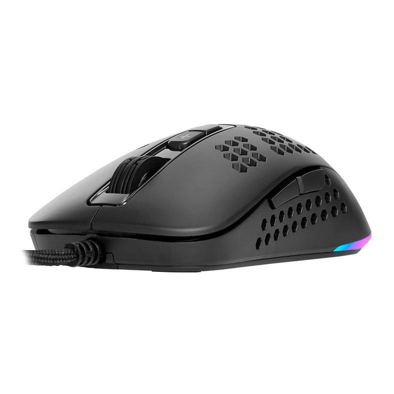 Mouse Gamer Mancer Crow, RGB, 12000DPI, 7 Botoes, Preto, MCR-CRW-RGB01