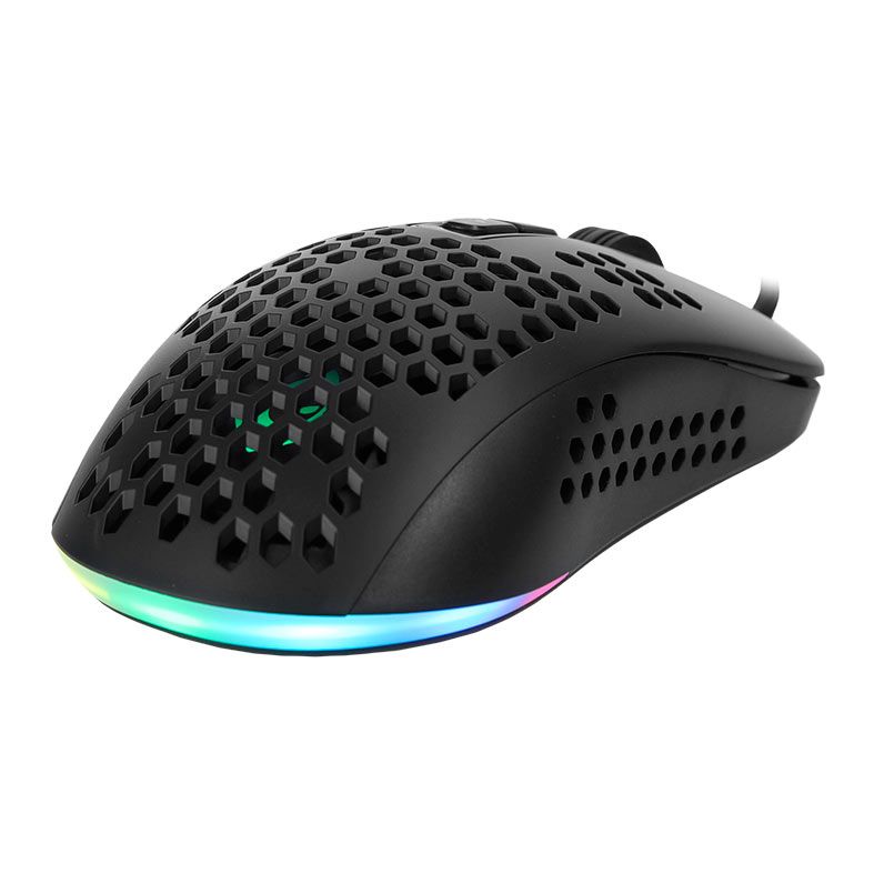 Mouse Gamer Mancer Crow, RGB, 12000DPI, 7 Botoes, Preto, MCR-CRW-RGB01