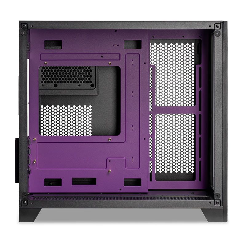 Gabinete Gamer Mancer CV300 Purple Edition, Mid-Tower, Lateral de Vidro, Preto e Roxo, MCR-CV300-PEBK