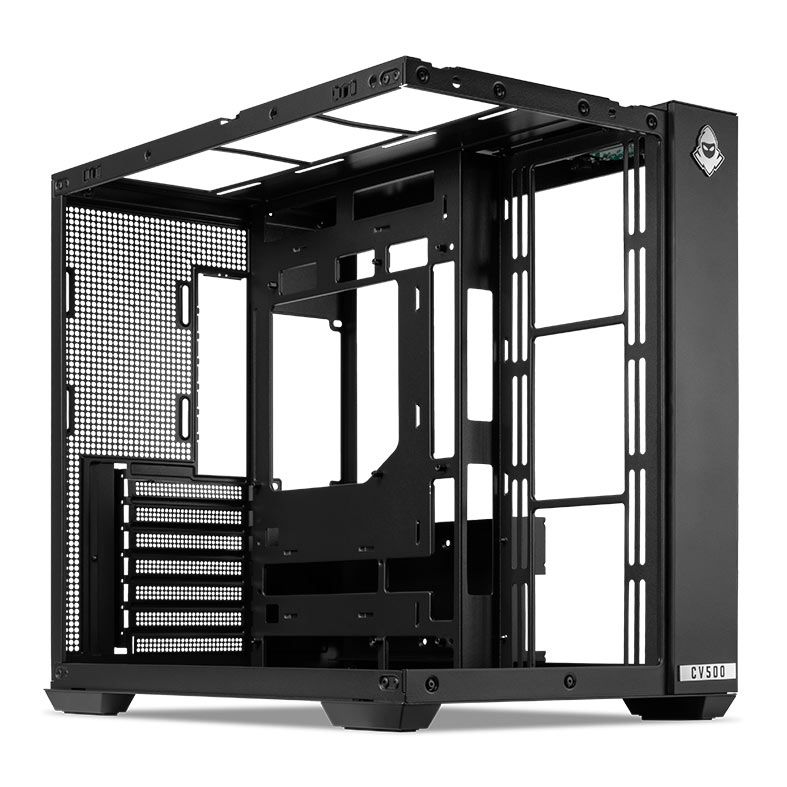 Gabinete Gamer Mancer CV500, Mid Tower, Lateral De Vidro, Preto, MCR-CV500-BK