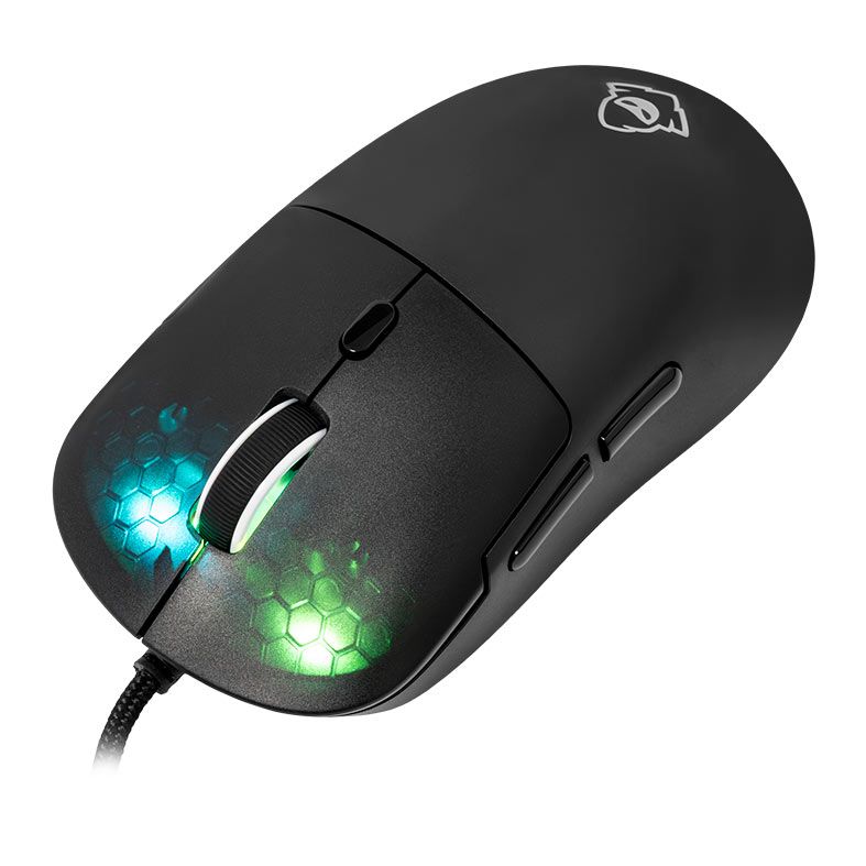 Mouse Gamer Mancer Draxor, RGB, 7200DPI, 6 Botoes, Preto, MCR-DXR-RGB01