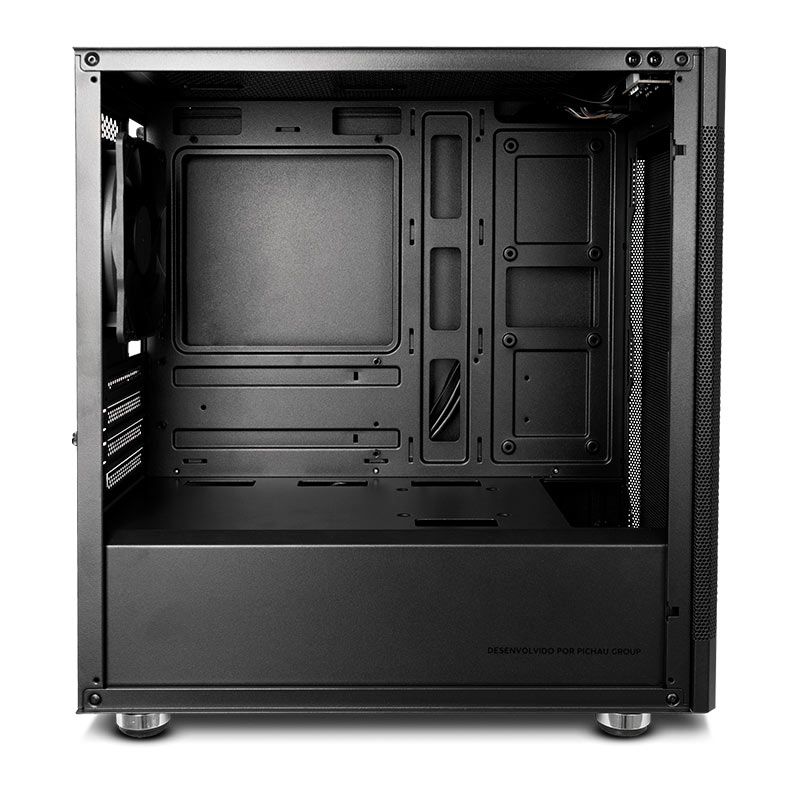 Gabinete Gamer Mancer Goblin, Lateral de Vidro, Com 1 Fan, Preto, MCR-GBN-BK01
