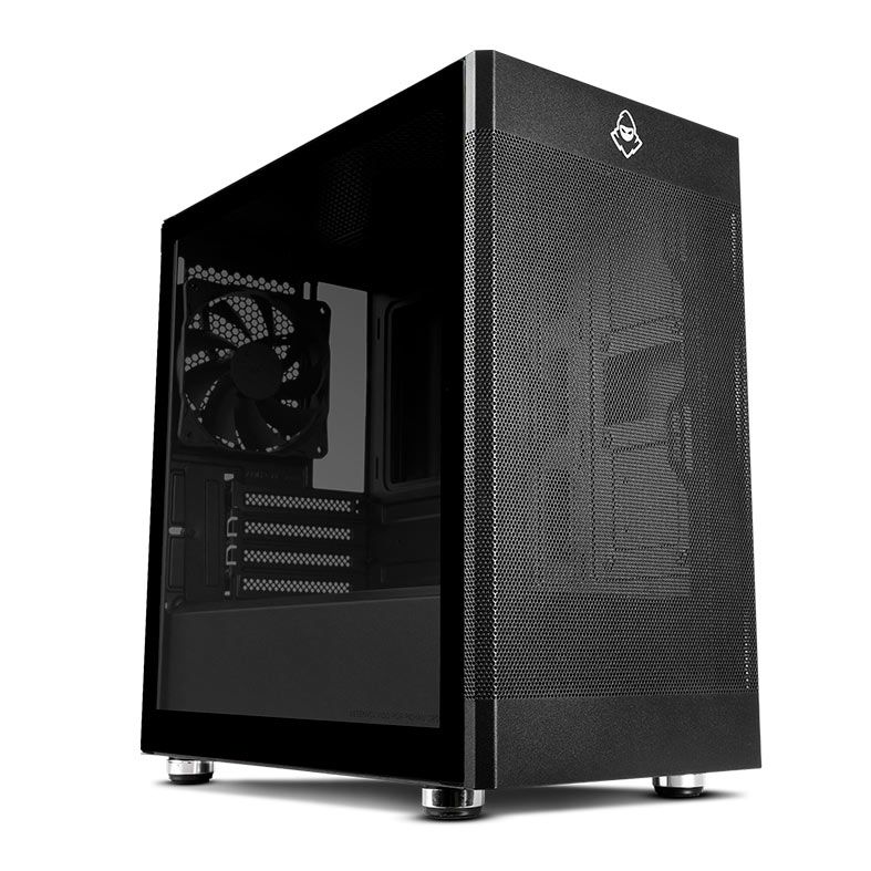 Gabinete Gamer Mancer Goblin, Lateral de Vidro, Com 1 Fan, Preto, MCR-GBN-BK01