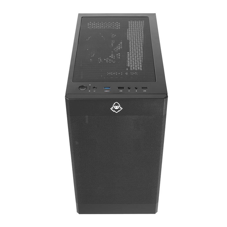 Gabinete Gamer Mancer Goblin, Lateral de Vidro, Com 1 Fan, Preto, MCR-GBN-BK01