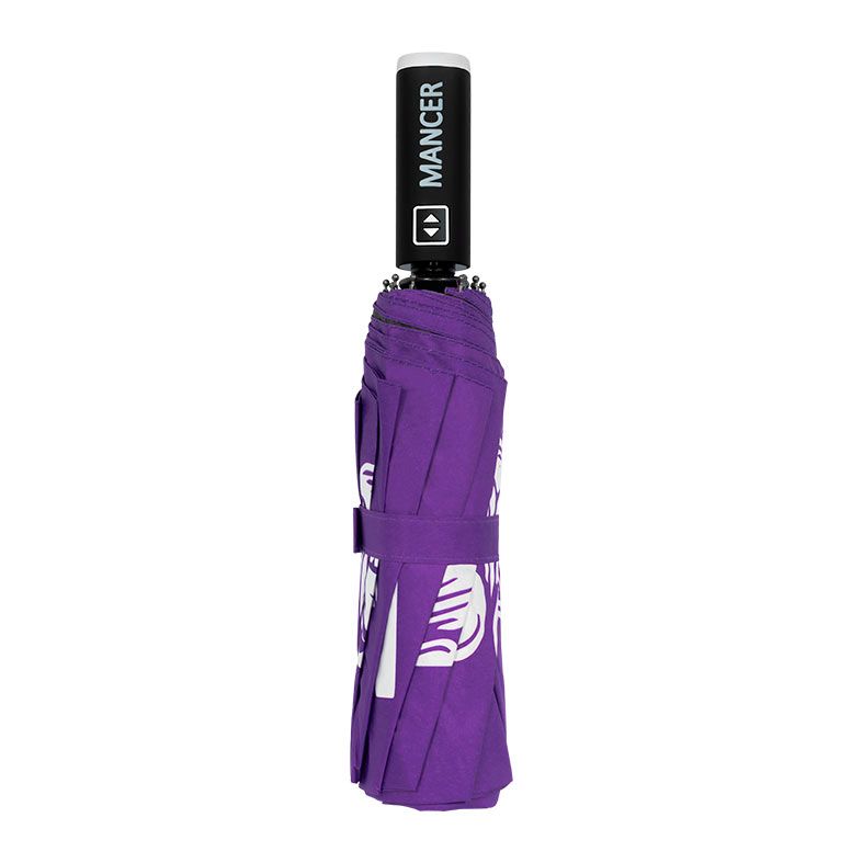 Guarda Chuva Mancer Flowers, Compacto, Roxo, MCR-GCCPT-FLWPRP