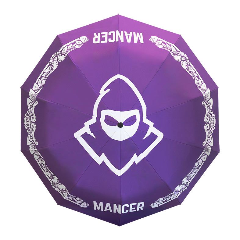 Guarda Chuva Mancer Flowers, Compacto, Roxo, MCR-GCCPT-FLWPRP