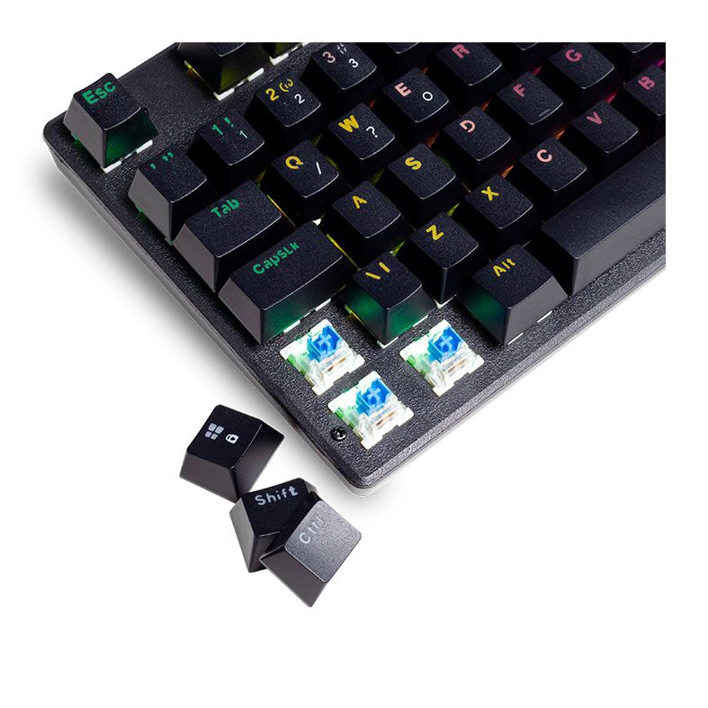 Teclado Mecanico Gamer Mancer Ghoul, RGB, ABNT2, Switch Outemu Azul, MCR-GHL-RGB01