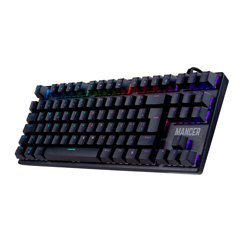 Teclado Mecanico Gamer Mancer Ghoul, RGB, ABNT2, Switch Outemu Azul, MCR-GHL-RGB01