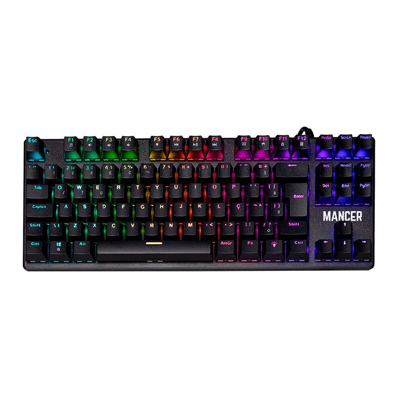 Teclado Mecanico Gamer Mancer Ghoul, RGB, ABNT2, Switch Outemu Vermelho, MCR-GHLRD-RGB01