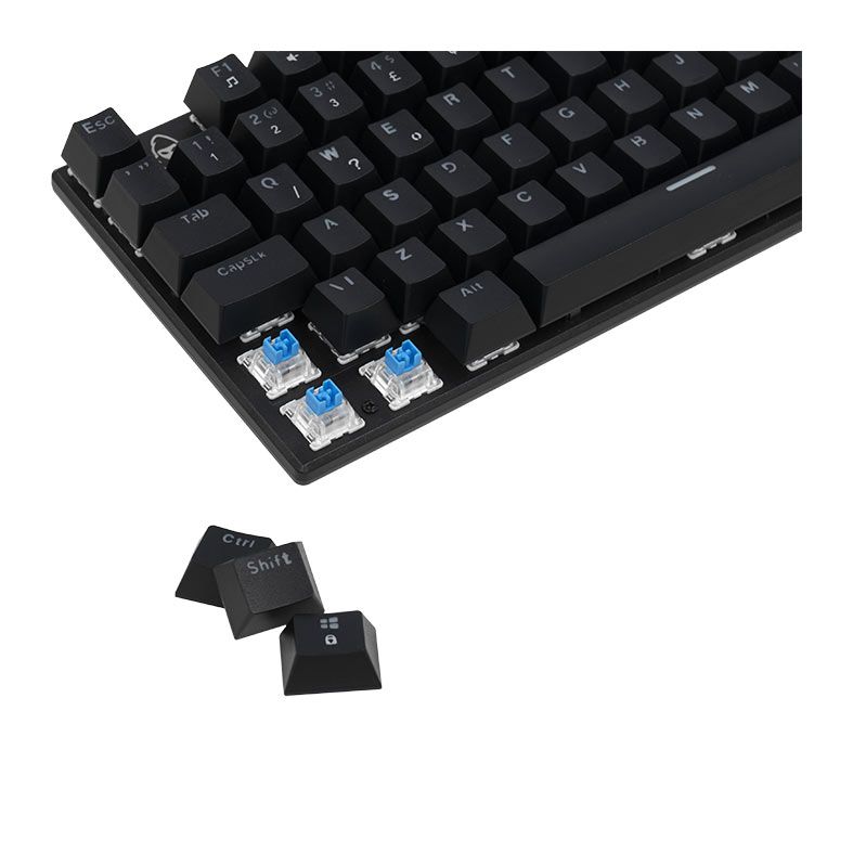 Teclado Mecanico Gamer Mancer Ghoul MK2, RGB, ABNT2, Switch Huano Azul, Preto, MCR-GHM2-RGB01BU