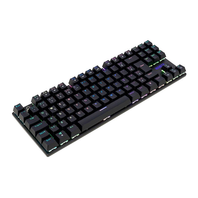 Teclado Mecanico Gamer Mancer Ghoul MK2, RGB, ABNT2, Switch Huano Marrom, Preto, MCR-GHM2-RGB01BW