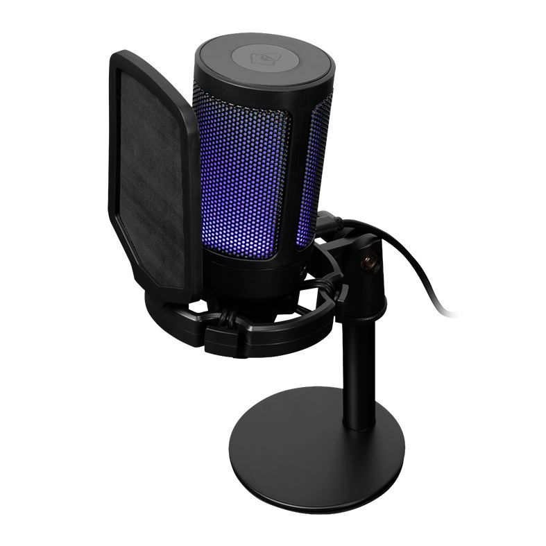 OPENBOX Microfone Mancer Horcrux V2 PFT, RGB, USB, Preto, MCR-HCRPFT-BL02