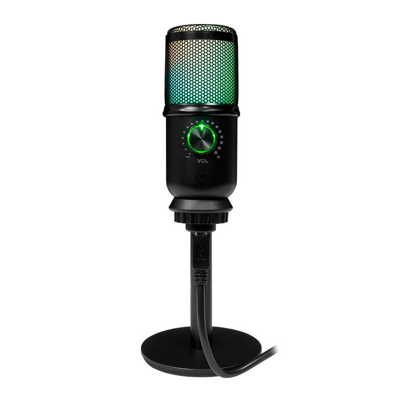 OPENBOX Microfone Mancer Horcrux V2, RGB, USB, Preto, MCR-HCRX-BL02