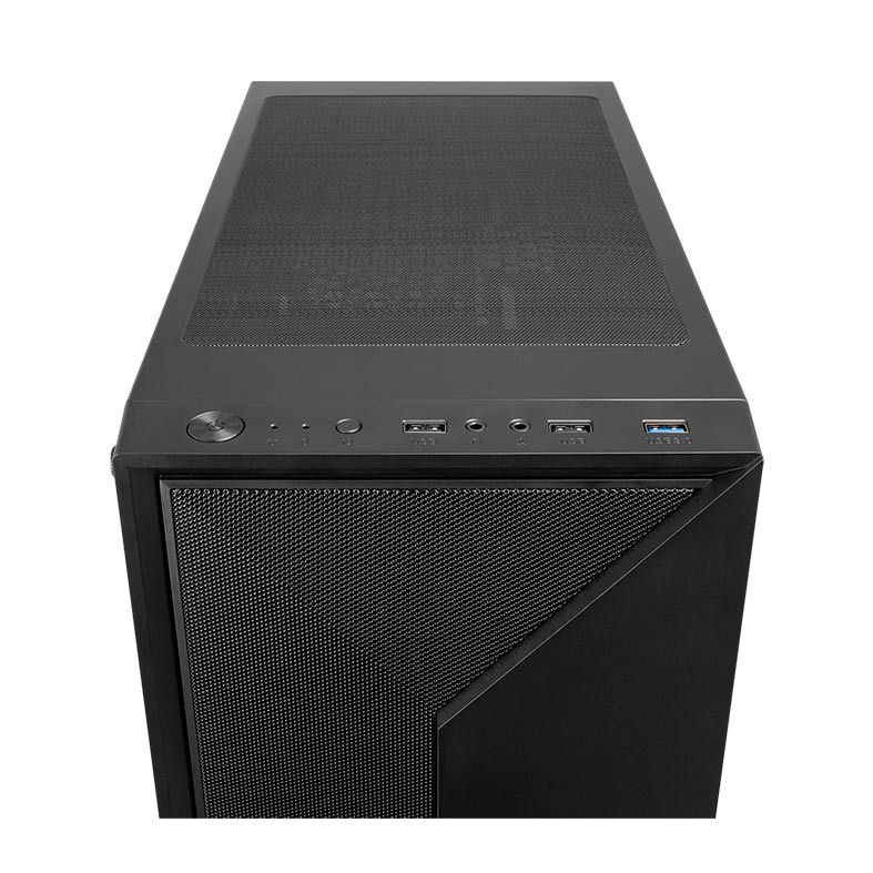 Gabinete Gamer Mancer Hylian Lateral De Vidro Preto, MCR-HLN-BL01