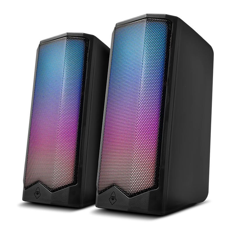 Caixa de Som Mancer Helmet, RGB, 2x3W RMS, USB, Preto, MCR-HMT-RGB01