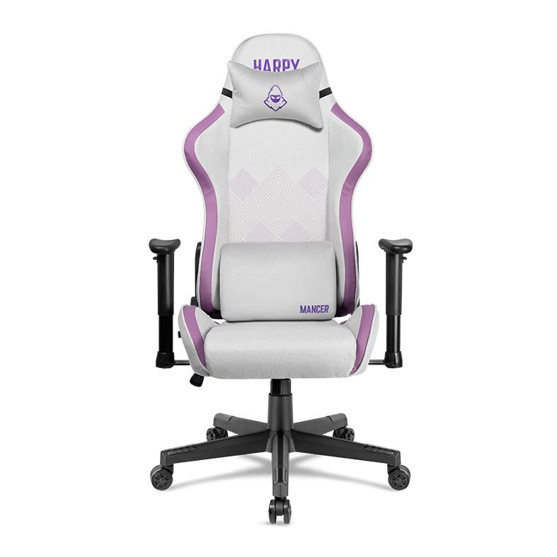 Cadeira Gamer Mancer Harpy SL, Branco e Roxo, MCR-HRPSL-WTPRP