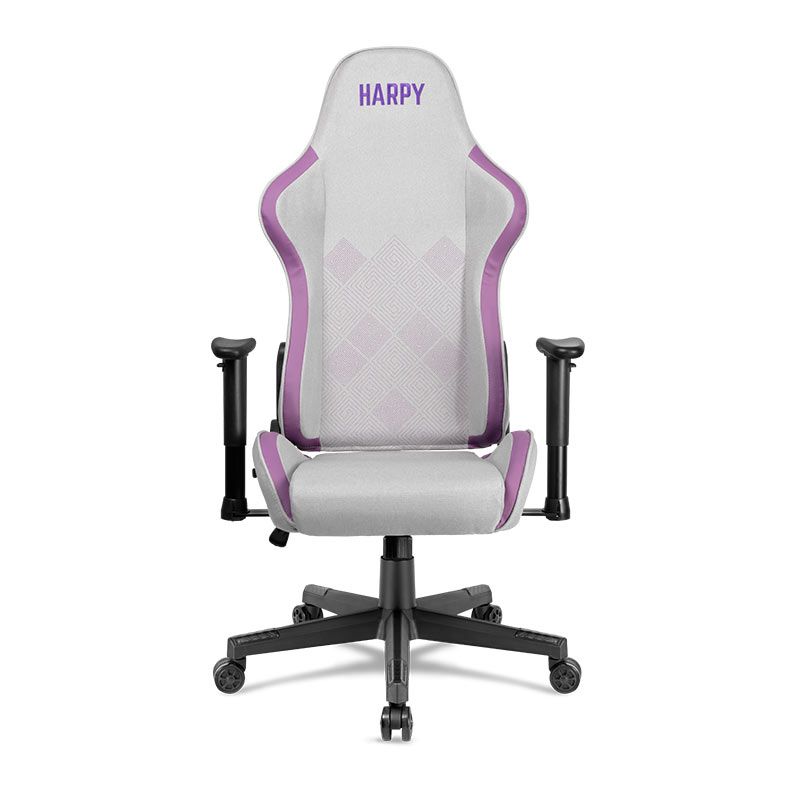 Cadeira Gamer Mancer Harpy SL, Branco e Roxo, MCR-HRPSL-WTPRP