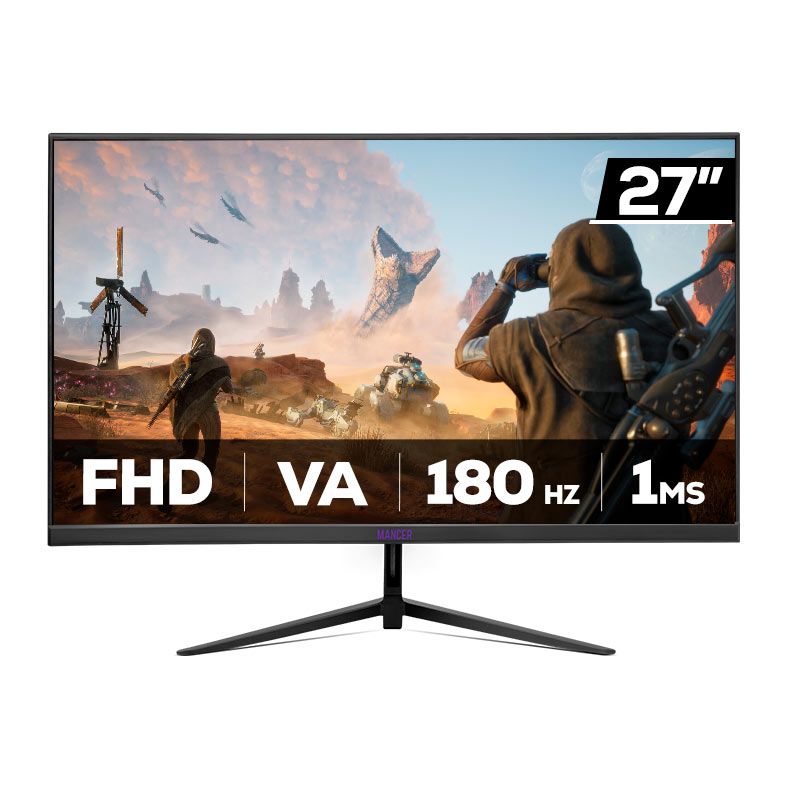 OPENBOX - Monitor Gamer Mancer Horizon Z3 Pro, 27 Pol, VA, FHD, 1ms, 180Hz, HDMI/DP, MCR-HZ3PRO27-BL1