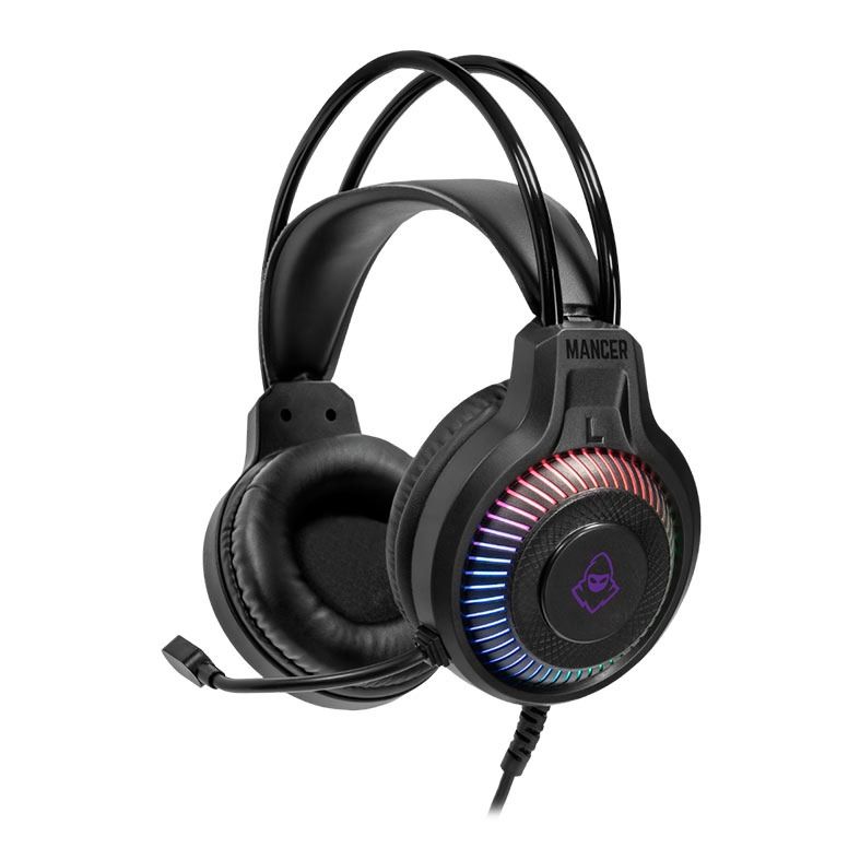 Kit Mancer Player 4x1, Rainbow, Teclado ABNT2, Mouse 6400 DPI, Headset Drivers 40mm, Mousepad 200x180x3, MCR-KPLR-01-BK