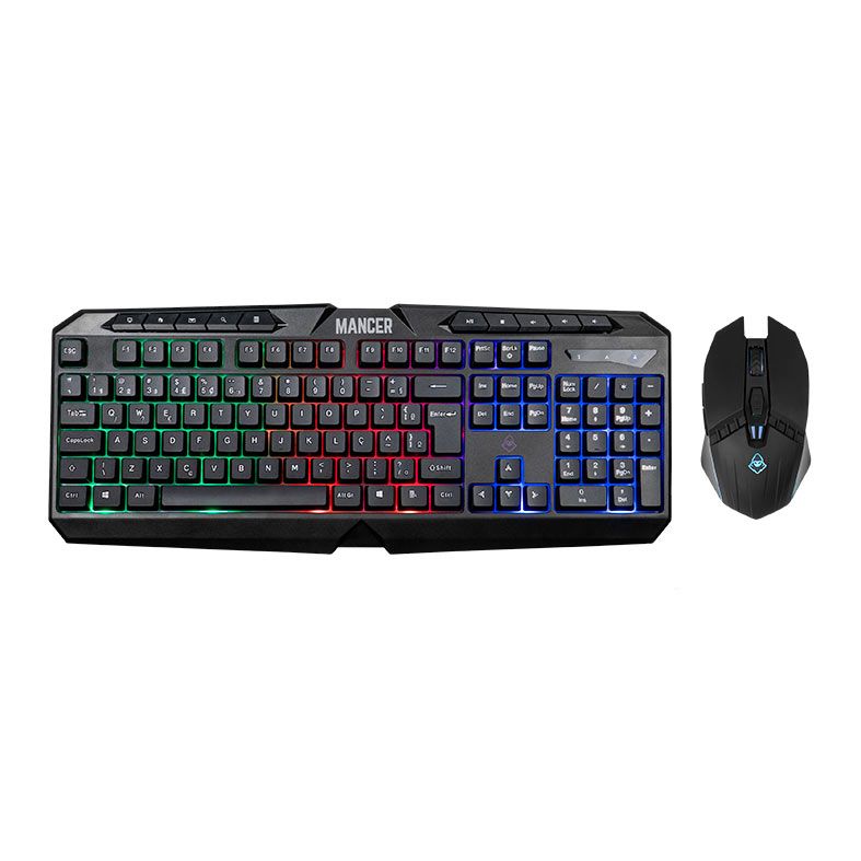 OPENBOX Kit Teclado e Mouse Gamer Mancer Krinius V2, Rainbow, 6400DPI, ABNT2, Preto, MCR-KRS2-RBW01