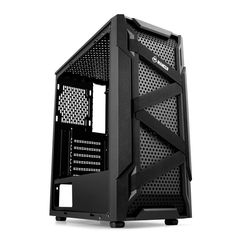 Gabinete Gamer Mancer Kevlar Lateral De Vidro Preto, MCR-KVR-BL01