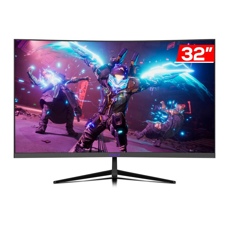OPENBOX - Monitor Gamer Mancer Leviathan, 32 Pol, VA, Curvo, FHD, 1ms, 165Hz, HDMI/DP, MCR-LEVHT01-BL01
